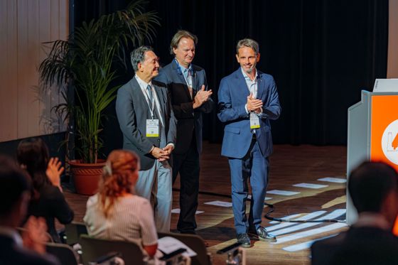 On stage at the IABSE Congress in Ghent, August 2025